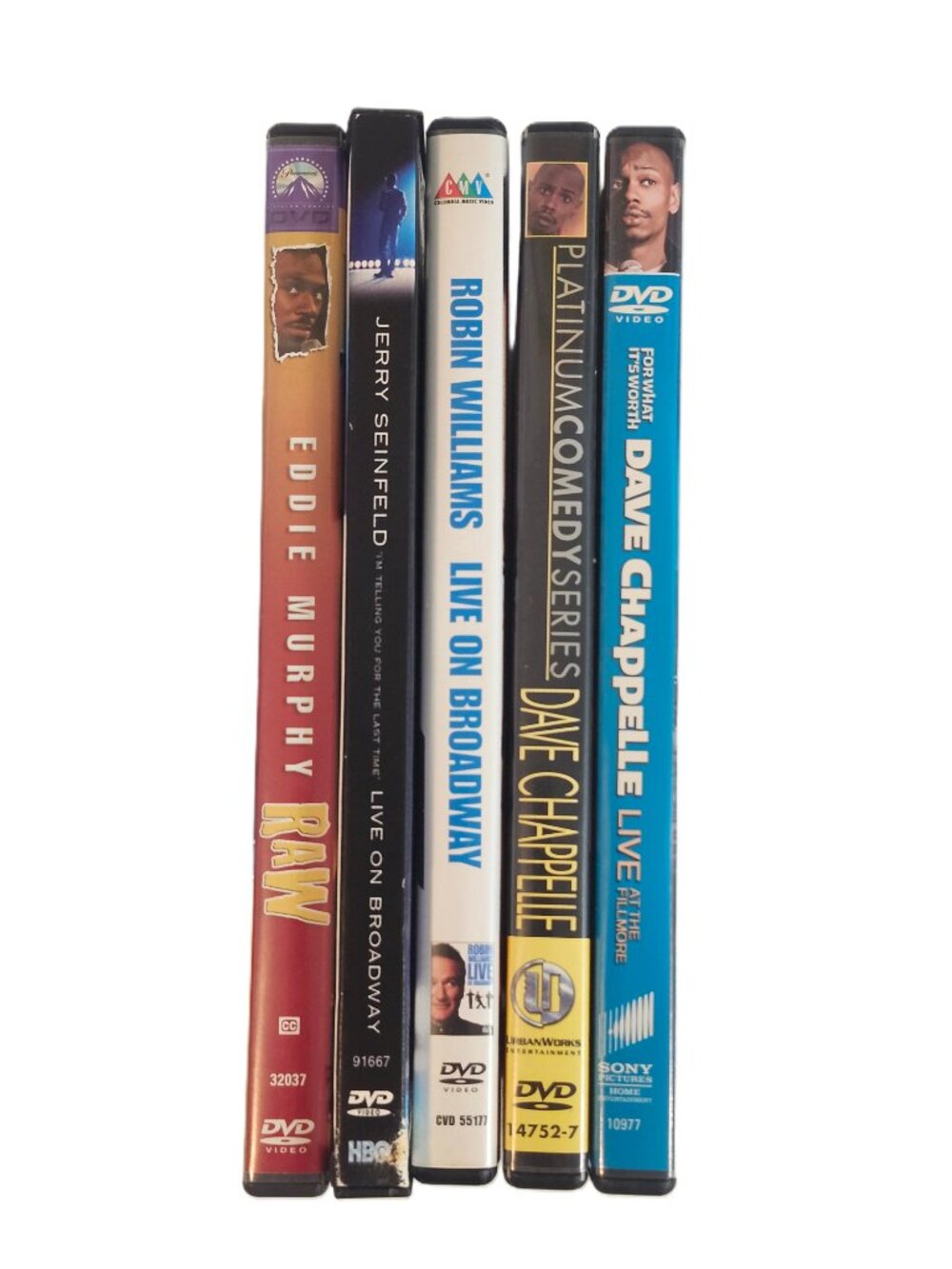 Stand‑Up Comedy DVD Collection – Chappelle, Murphy, Seinfeld, Robin Williams